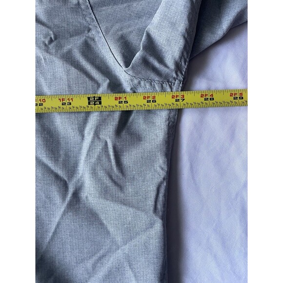 CC Filson Button Up Shirt Mens XL Short Sleeve Grey Light Blue Shirt - Picture 5 of 8